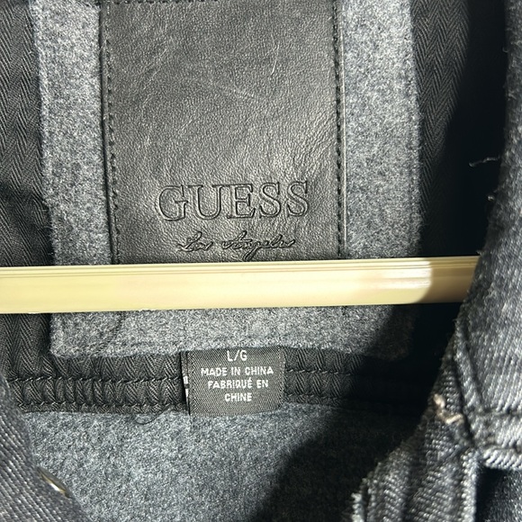 Mens Lined Guess Denim Jacket - Picture 4 of 10